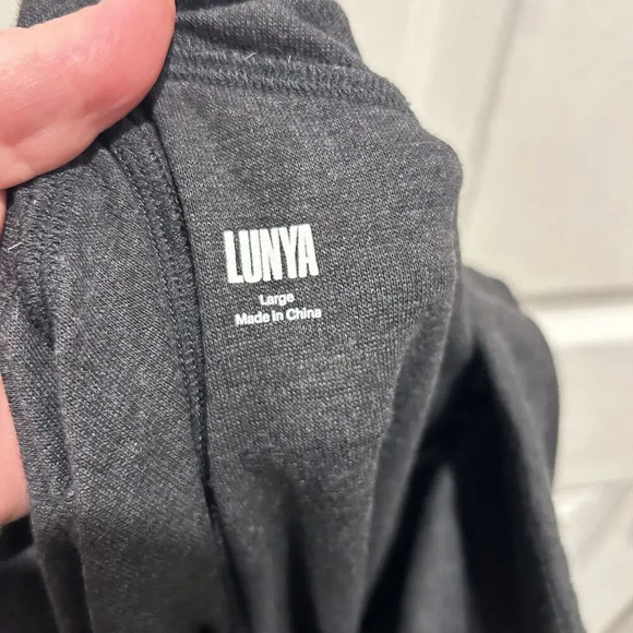 Lunya Good In Bed Lounge Sweat Pants Charcoal Gray Women's Size Large‎ - Picture 5 of 6